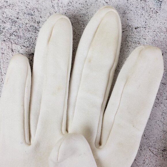 Vintage TONI Import Co Japan White Gloves 50s 60s size 7 - Picture 8 of 9